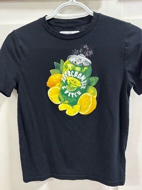 abercrombie kids Black Lemon & Lime Soda Graphic Tee